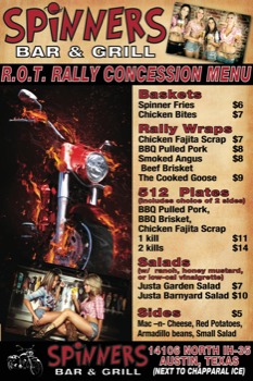 print posters dallas - Spinners Bar & Grill Menu - ROTMenuPoster2.tiff