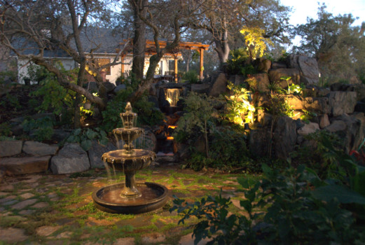 print a poster -  - Fountain_and_falls_at_night08.jpg