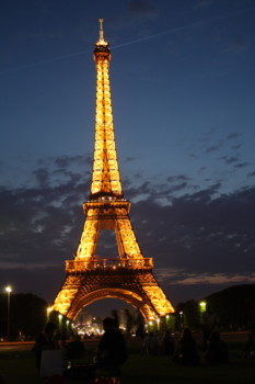 posters from photos - Eiffel Tower - Tour_Eiffel_at_night.jpg