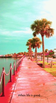 print a poster - Landscape Dock And Palm Trees - 223.jpg