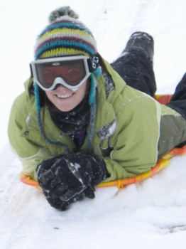 poster - Person In Green Coat In Snow - 140.jpg