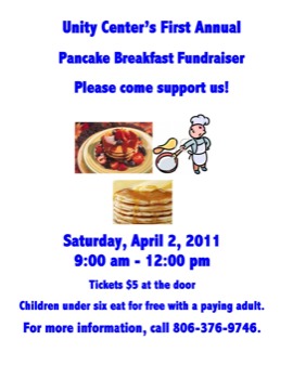 poster - Unity Center's First Annual - Unity_Center_Pancake_Breakfast.tif