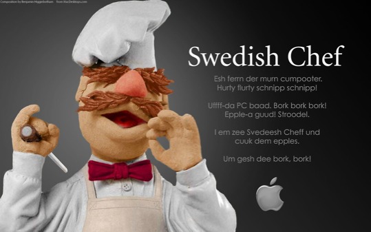 posterbrain - Swedish Chef, Apple Logo - swedishChef1920x1200.jpg