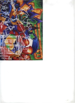 print a poster - Abstract Design White Stick Figures Colorful Background - nola.pdf