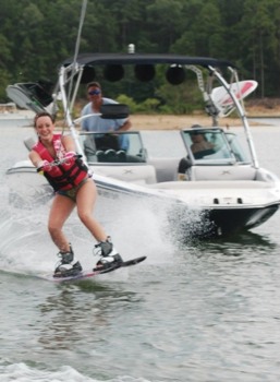 print a poster - Surf Bord Boat Red Life Jacket - MarywithFamilyonWakeboardJPG.jpg
