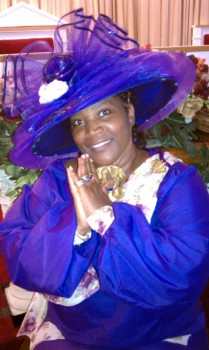 print a poster - Woman In Blue Dress And Hat - brown4.jpg