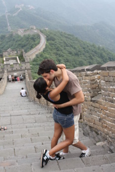 print a poster - Couple Kissing Geat Wall Of China - China_Trip_2009_179.jpg