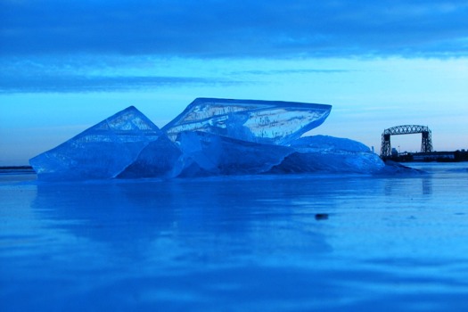 print a poster - Blue Ice Water Clouds - blueicebridge.jpg