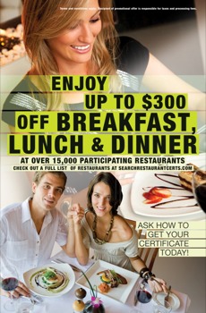 poster - Enjoy Up To $300 Off Breakfast, Lunch & Dinner - 300diningposter.pdf