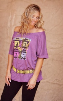 wholesale custom posters - Womens Purple Top Blank Pants - ajoy207.jpg
