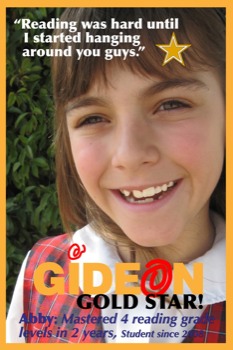 print a poster - Reading Was Hard Until I Started Hanging Around You Guys - gideonGoldStarAbby2.jpg
