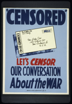 print a poster - Censored Let's Censor Our Conversation About The War - Censored.tif