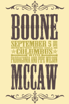 print a poster - Boone Mccaw Columbus With Paddagonia And Pipe Wilson - Boone_Mccaw_Poster_2_retro_original.jpg