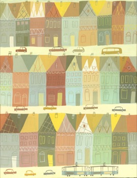 print a poster - Painting Of Houses And Cars - stephenshamburg.jpg