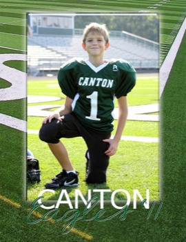 cheap custom poster - Football Photo Canton Eagles - POSTER002footballajohnson.jpg