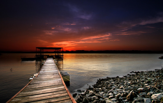poster size photos - Wooden Boardwalk - lake.jpg