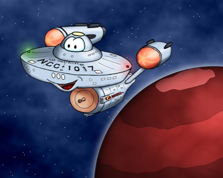 poster printing - Cartoon Spaceship Planet Outerspace - constellationfinal.png