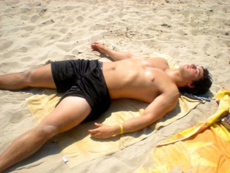 print a poster - Black Shorts Sandy Beach - Louissunningposter.jpg