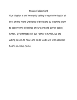 print a poster - Mission Statement - MissionStatement.doc