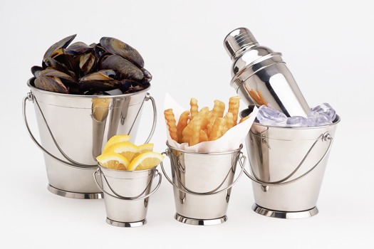 print a poster - Silver Ice Buckets Food Drink - Pailsnologo.psd