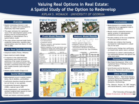 print a poster - Valuing Real Options In Real Estate - WOMACK_POSTER_THE_FINAL.tif