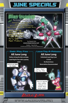 poster brain - June Specials Alien Invasion LazerzoneNet - 2436juneprint.tif