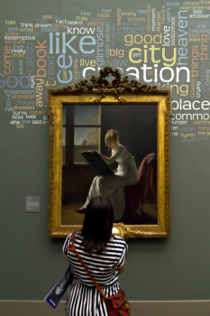 print a poster - Framed Painting Woman Sketching - girlstaringatpaintint_1.jpg