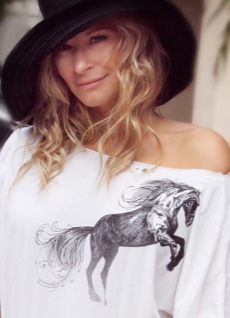wholesale custom posters - Hat Woman Offshoulder Top - ajoy304b.jpg