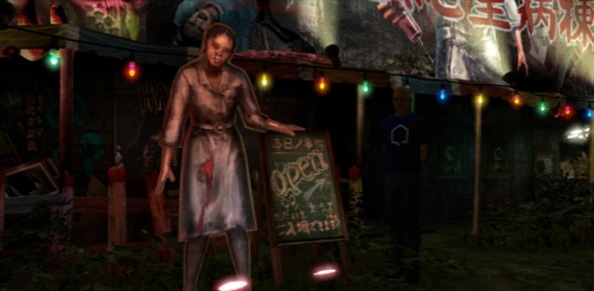 print a poster - Zombie In Front Of Open Sign - siren1.jpg