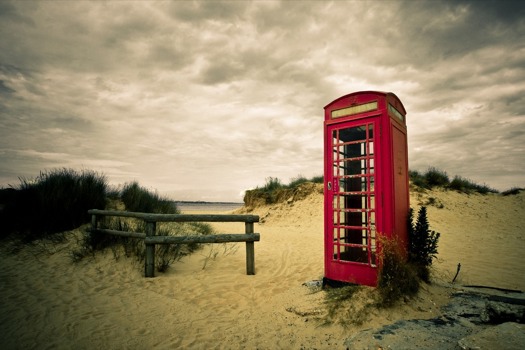 posterbrain - Telephone Booth Clouds Sand - Phonebooth.jpg