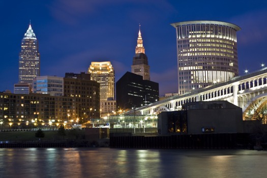 posterbrain - City Skyline Night Water Lights - clevelandnight.jpg