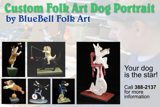 print a poster - Custom Folk Art Dog Portrait By Bluebell Folk Art - display_poster.jpg