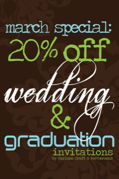 print a poster - March Special 20% Off Wedding & Graduation - march_window_signs2.tif