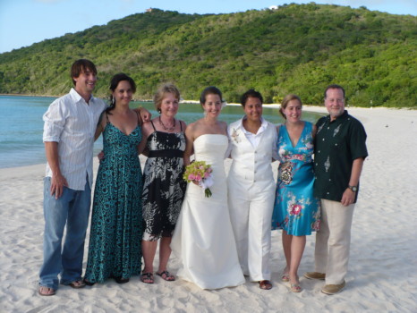 print a poster - Wedding Photo On Beach - phil_sarah_sheila_us.jpg